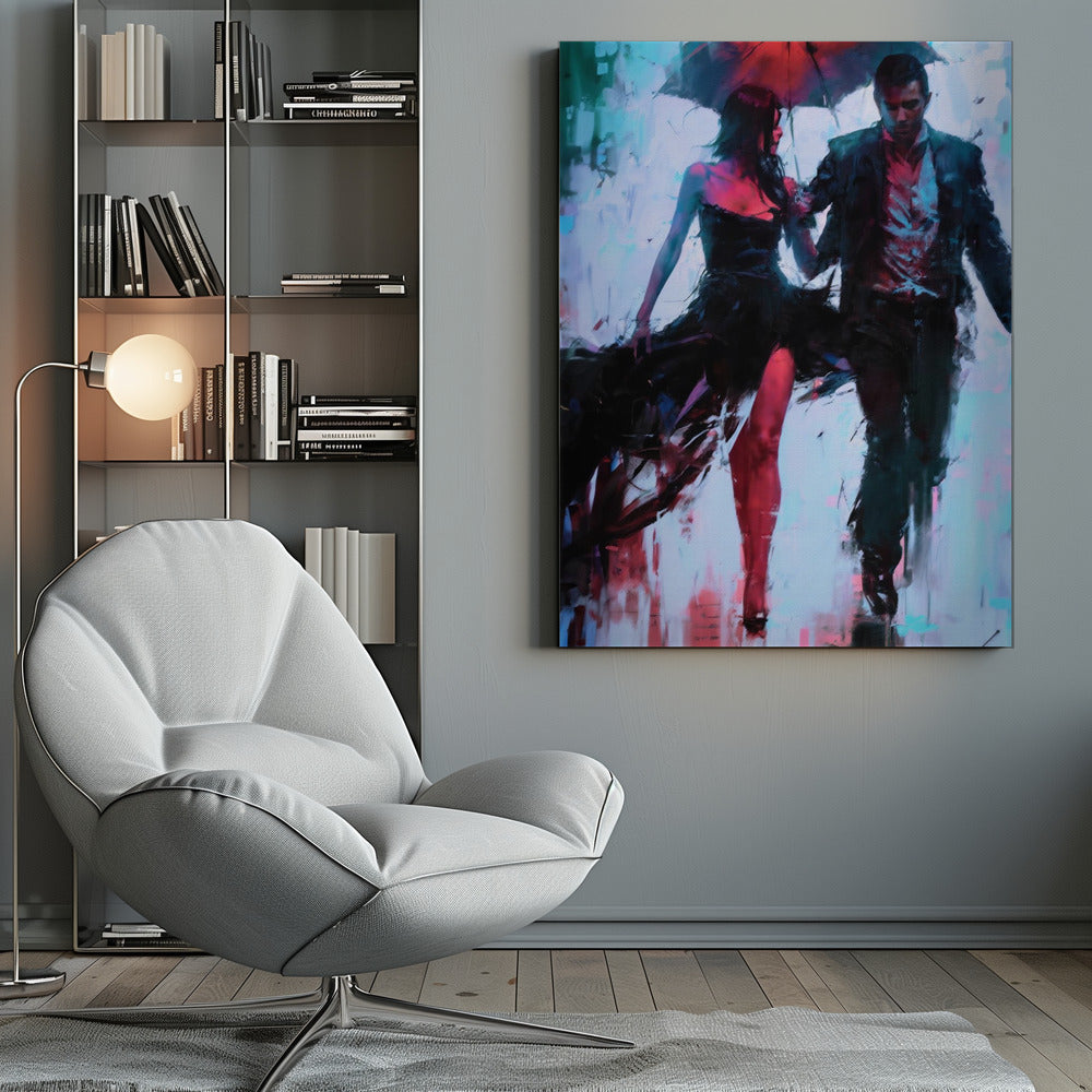  Walking In the Rain Wall Artwork 0