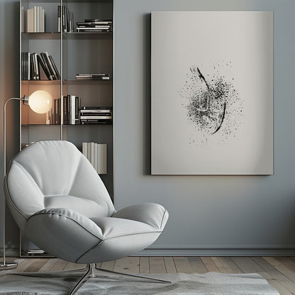 Wall art Brush splatters #2