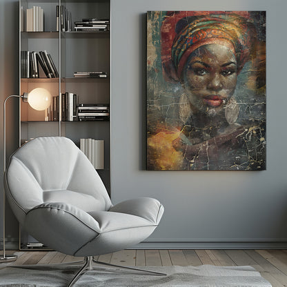  African Art Illustration Wallart 068 Wall Artwork 0