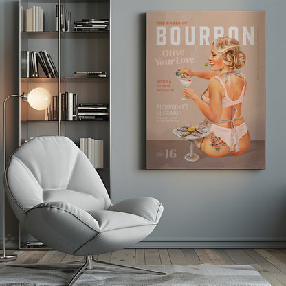 Babes of Bourbon Vol 16 Vintage Vodka Martini Pin Up Girl
