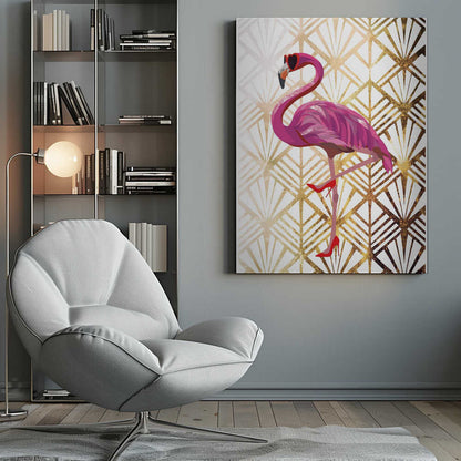 Wall art Flamingo Art Deco