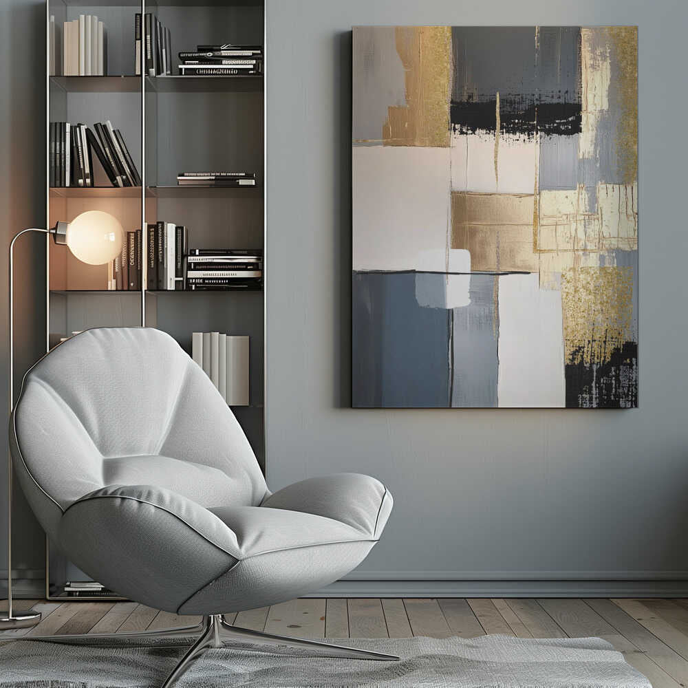 Wall art Golden Greys 2