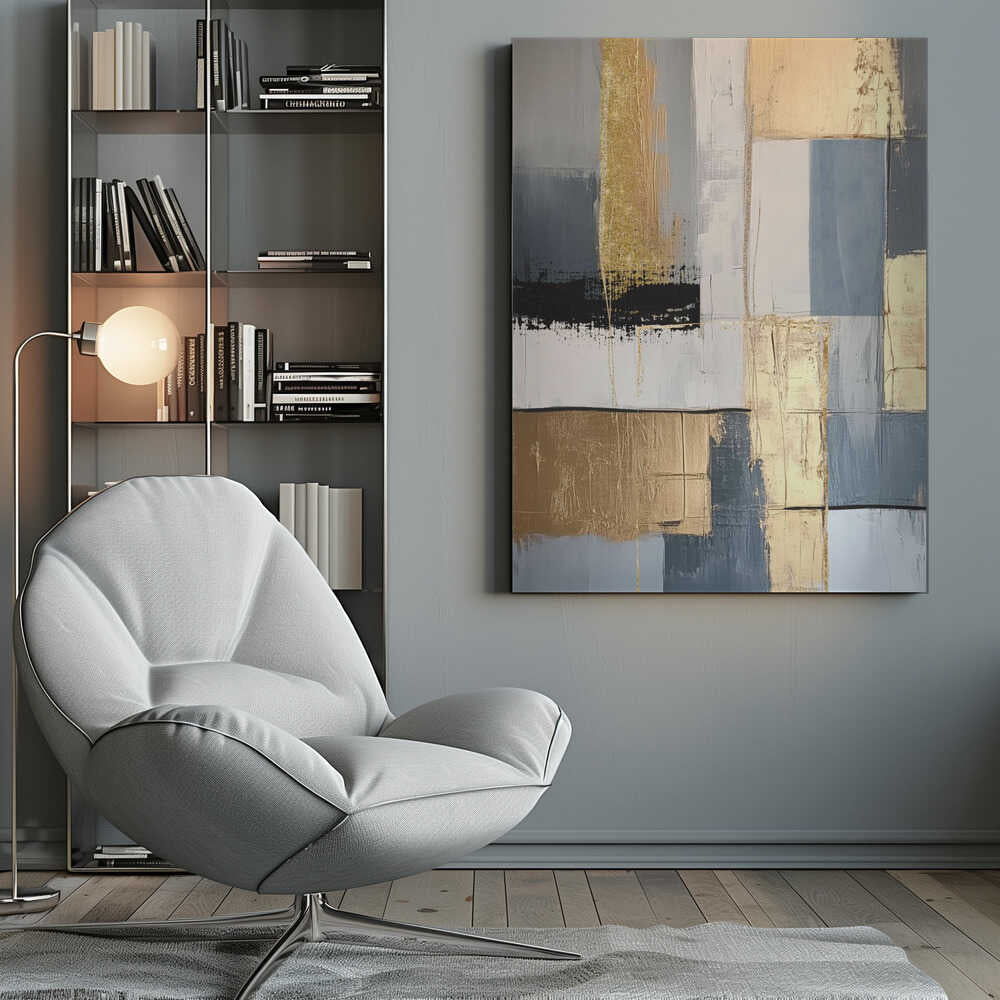 Wall art Golden Greys 1