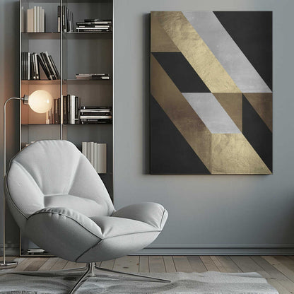 Wall art Geometric Gold Flow