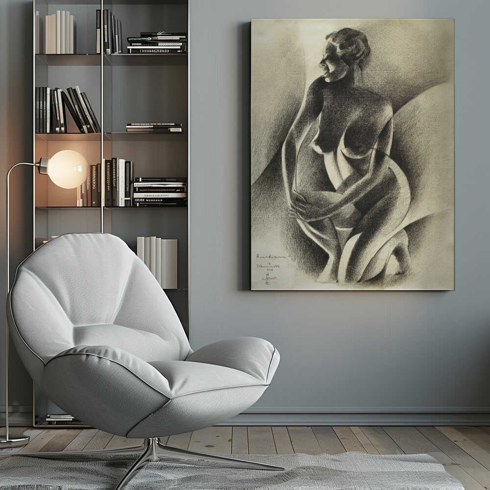 Wall art Cubist Style Nude Figure