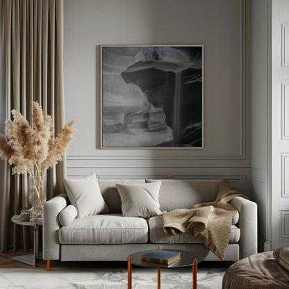  MONOCHROME ANTELOPE CANYON Pouring Sand Wall Artwork 0