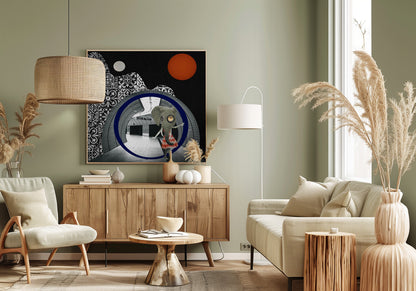  Elephant girl Wall Artwork 0