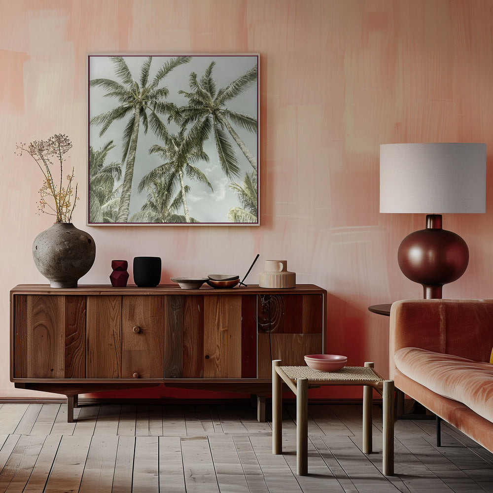  Lovely Vintage Palm Trees Wall Artwork 0