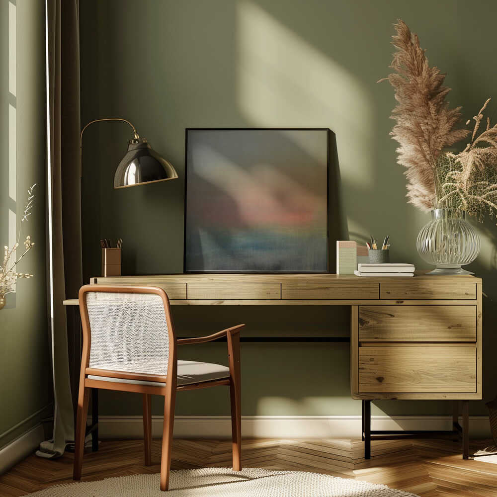 Wall art In the Beginning             Oil On Canvas