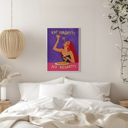  Eat spaghetti no regretti Wall Artwork 0