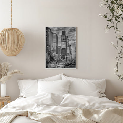  NEW YORK CITY Times Square - Monochrome Wall Artwork 0