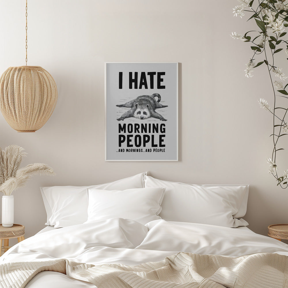 canvas prints I Hate Morning Peopleinches- 