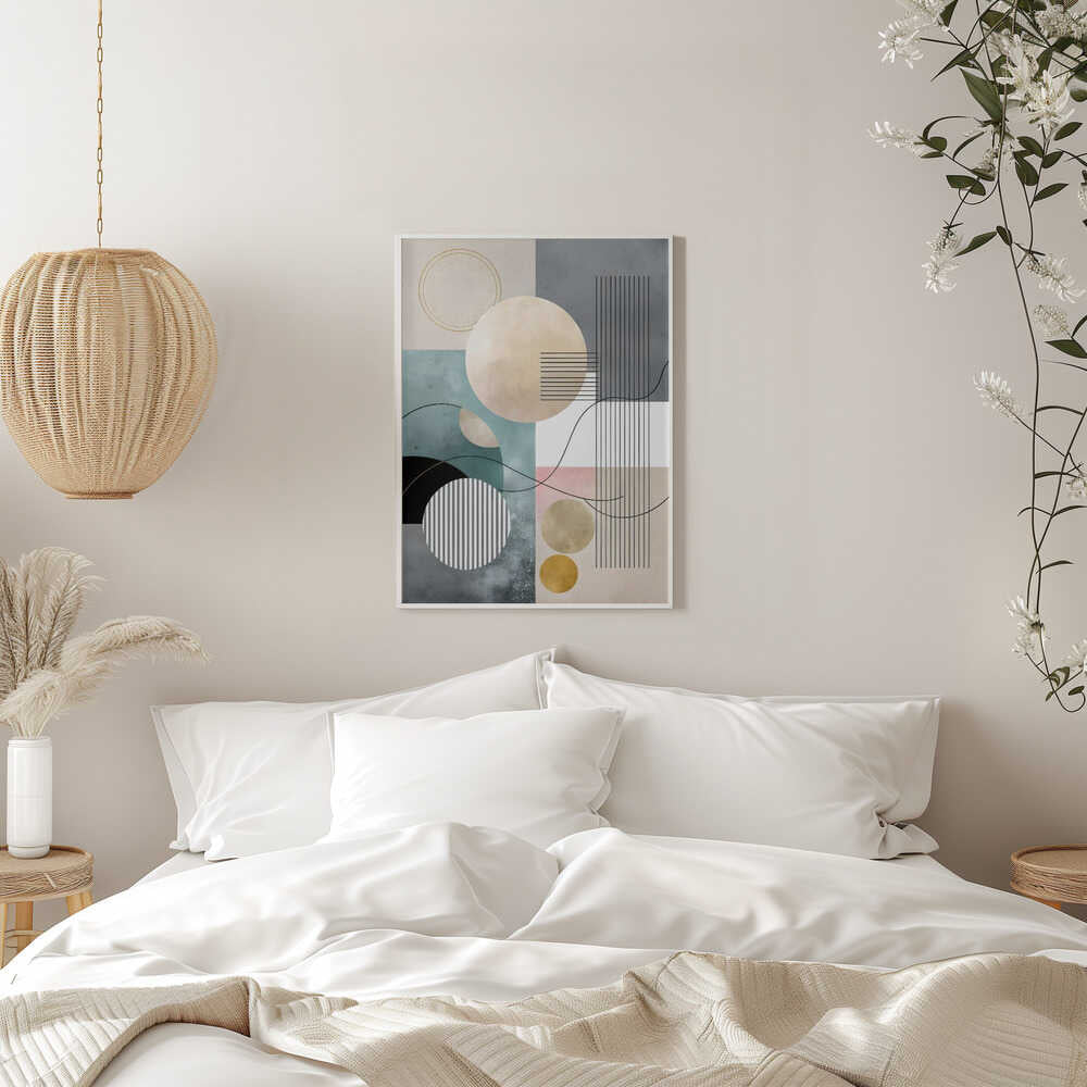 Wall art Pastel Geometry Collage
