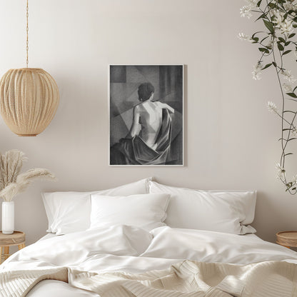 Wall art Study After EugÃ¨ne Durieus Seated Female Nude - 20-08-21