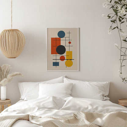 Wall art Geometric Abstract Design With Intersecting