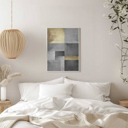 Wall art Gold and silver textures 5