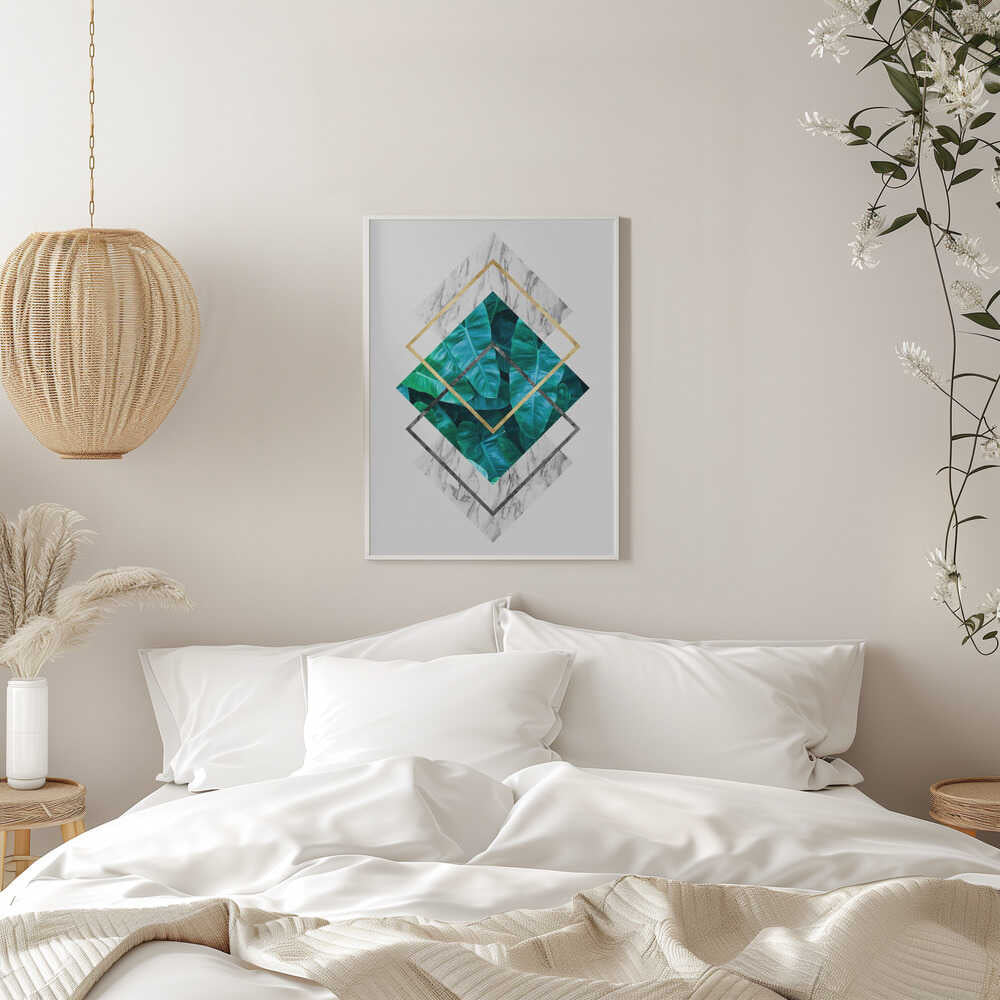 Wall art Botanical and geometric Shape