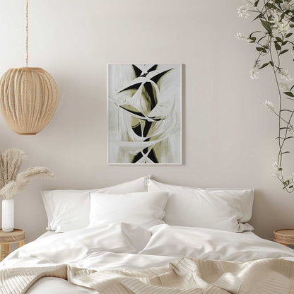 Wall art  Intertwined Shapes And Monochromatic Tones