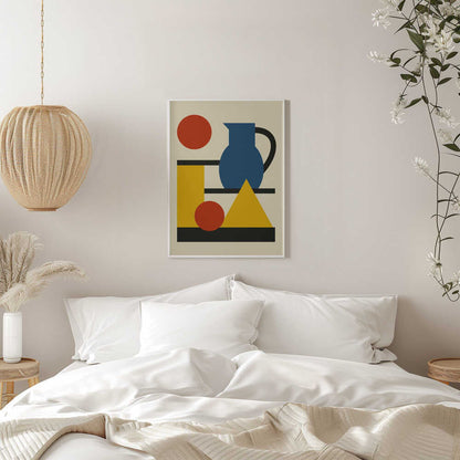 Wall art Geometric Shapes and Pitcher
