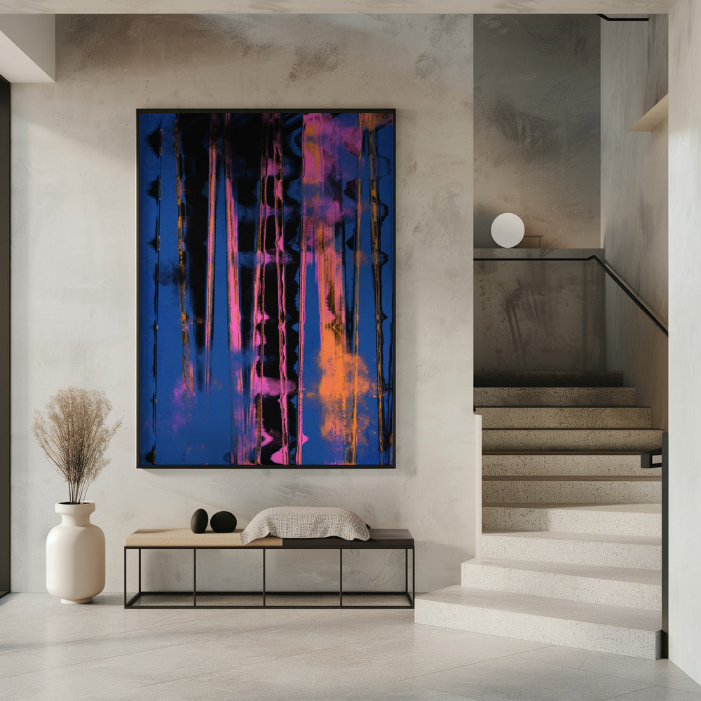  Time Machine (Blue) Wall Artwork 0