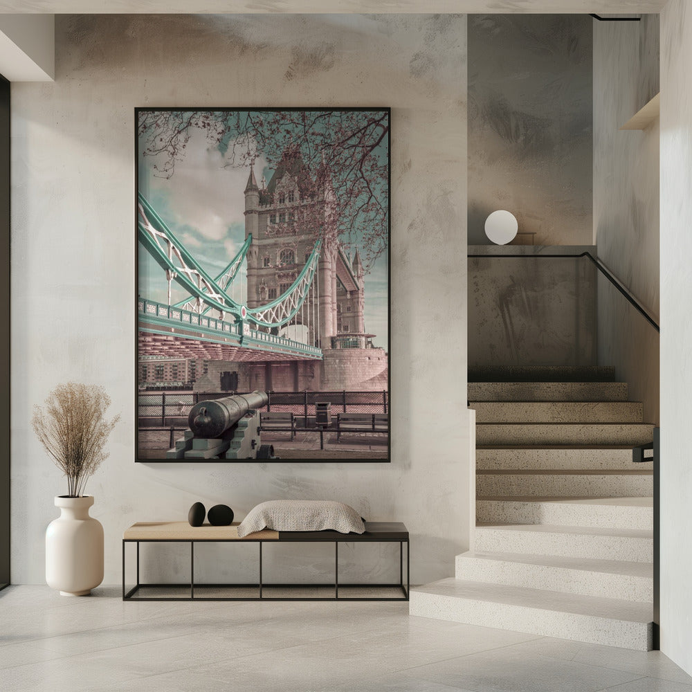 LONDON Tower Bridge in Detail | urban vintage style Wall Artwork 0