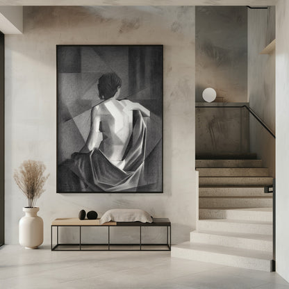 Wall art Study After EugÃ¨ne Durieus Seated Female Nude - 20-08-21