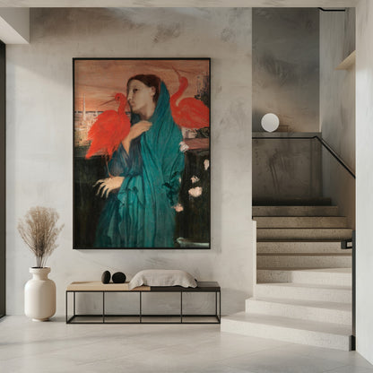  Young Woman With Ibis Wall Artwork 0