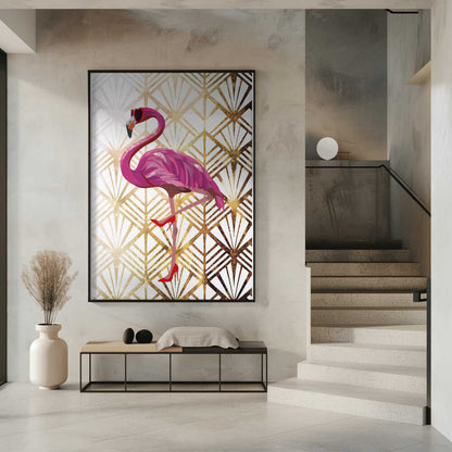 Wall art Flamingo Art Deco