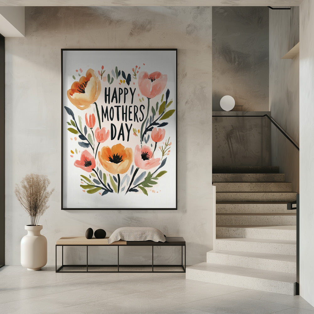 canvas prints Happy Mothers Day16X20inches- Unframed