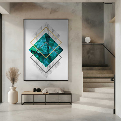 Wall art Botanical and geometric Shape