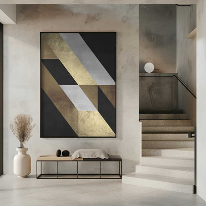 Wall art Geometric Gold Flow