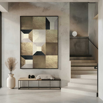 Wall art Geometric Gold Rhythm