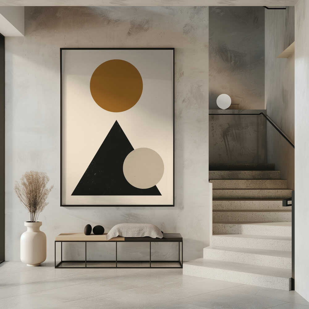 Wall art Minimalist geometric composition 03