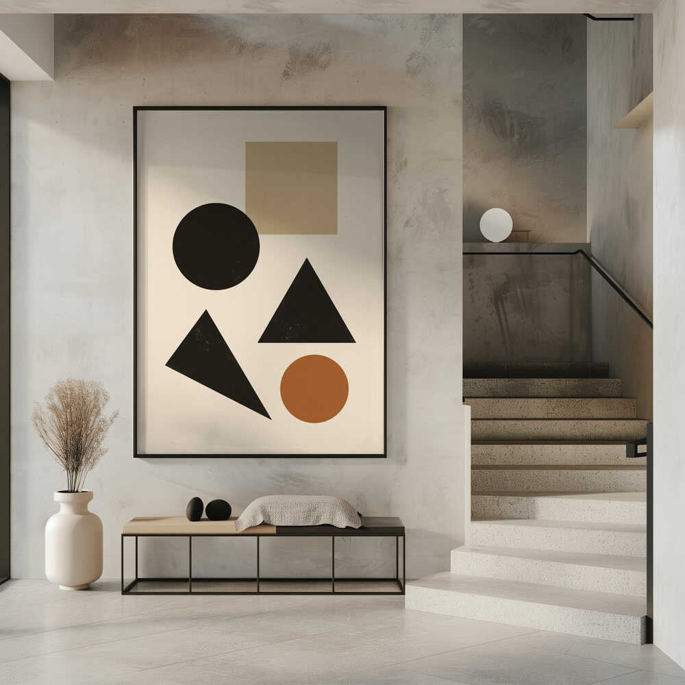 Wall art Minimalist geometric composition 07