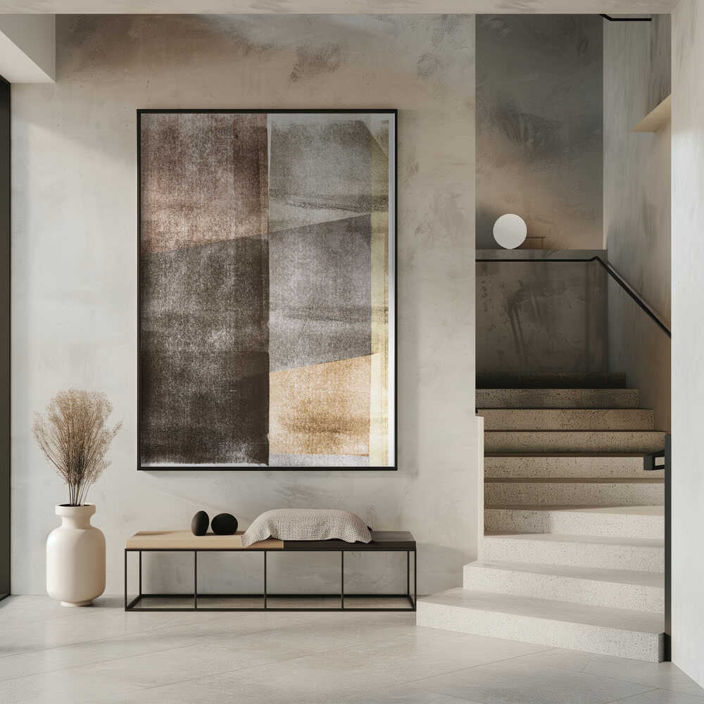 Wall art Earth Tones Texture Shapes