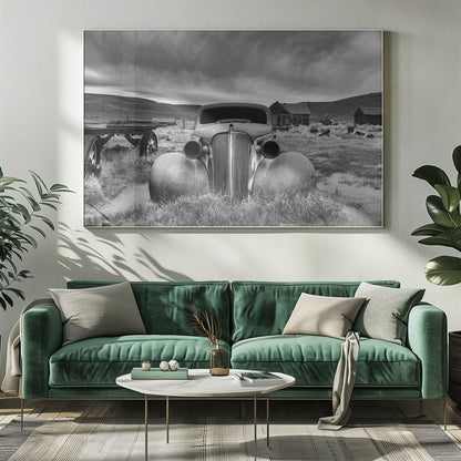 Artwork- Bodie State Historic Park-36X24inches-In White Floating Frame