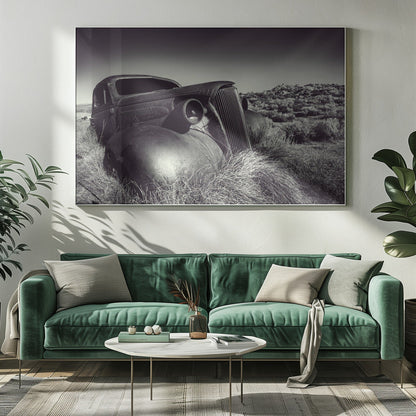 Artwork- Disposed-Car-48X36inches-In Black Floating Frame