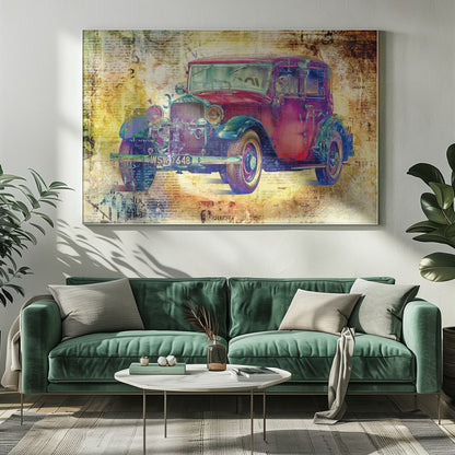 Wall art Vintage car 4