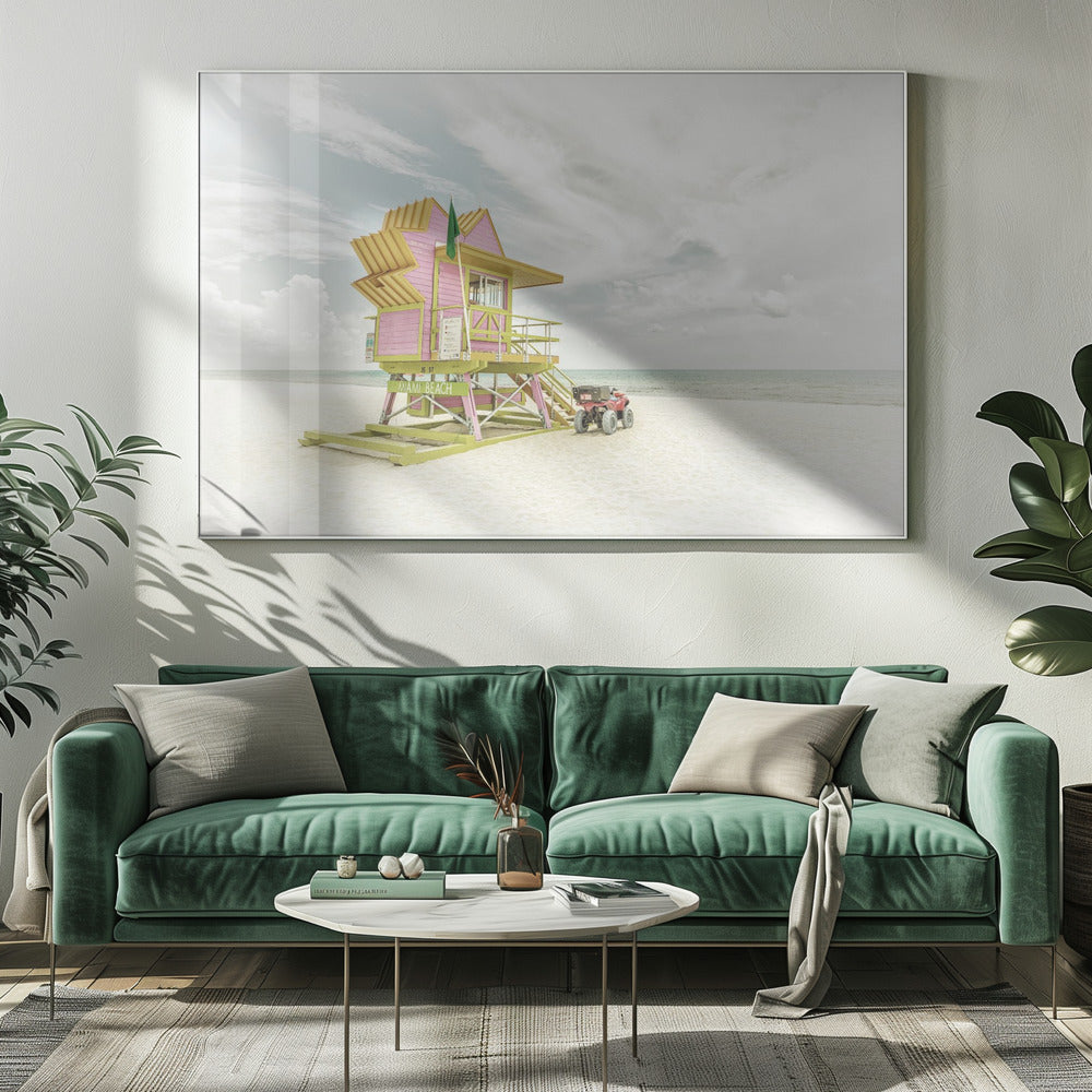  MIAMI BEACH Vintage Florida Flair Wall Artwork 0