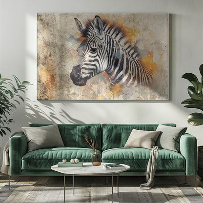  Zebra Animal Vintage Art Illustration Wallart 06 Wall Artwork 0