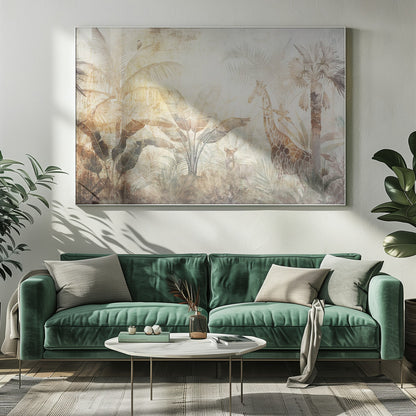  Jungle Leaves Art Illustration Wallart 06 Wall Artwork 0