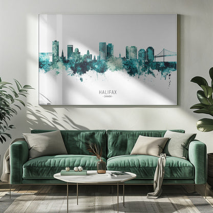 Wall art Halifax Canada Skyline-20X16inches-Gallery Wrapped (Ready to Hang)