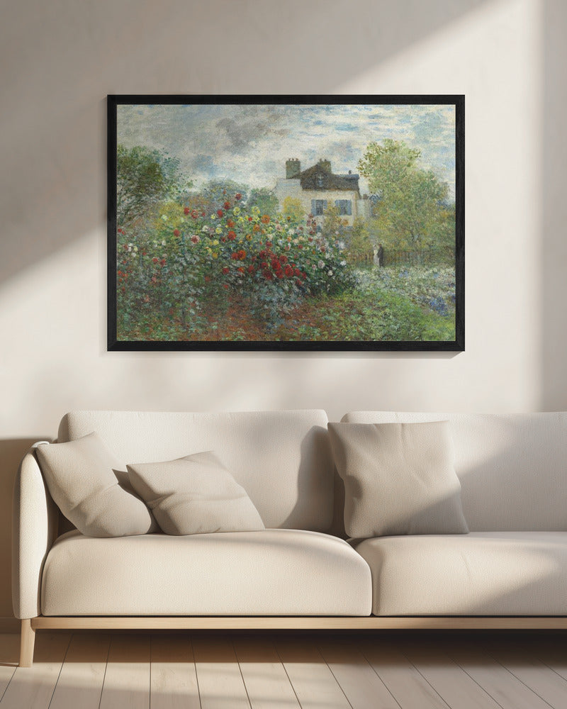  The Artist&#039;s Garden In Argenteuil, a Corner of the Garden With Dahlias (1873) Wall Artwork 0