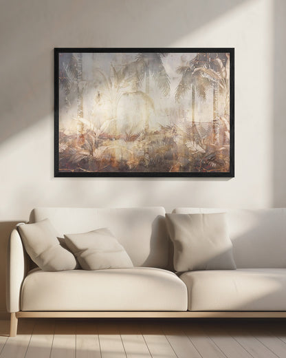  Jungle Leaves Art Illustration Wallart 45 Wall Artwork 0