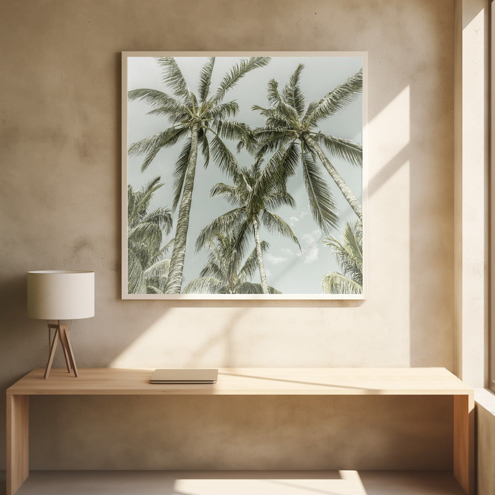  Lovely Vintage Palm Trees Wall Artwork 0