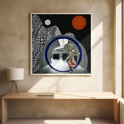  Elephant girl Wall Artwork 0