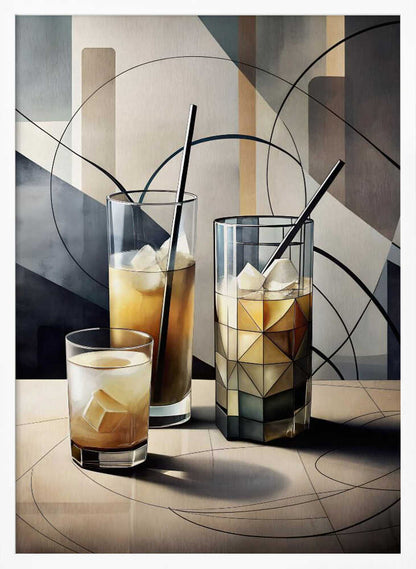 Wall art Cubist Cocktails