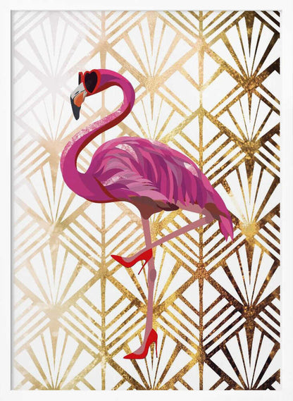 Wall art Flamingo Art Deco