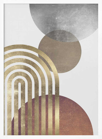 Wall art Composition lines and circles 2