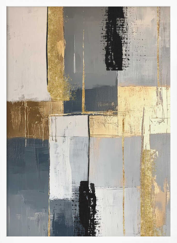 Wall art Golden Greys 3